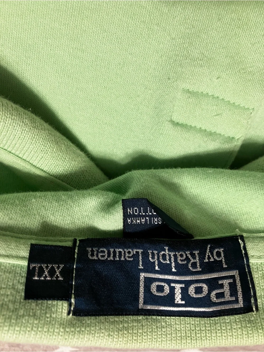 Polo by Ralph Lauren Polo Shitt Men’s. 2XL Mint Green Navy Strioed Big Pony